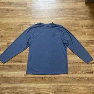 Hang Ten Men's XL Blue UPF 50+ Quick Dry Long Sleeve T-Shirt Sun Swim Summer Top